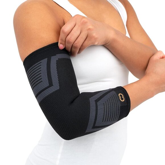 PowerKnit Elbow Sleeve - Seamless Elbow Brace for Men & Women - Pain Relief for - Picture 1 of 7